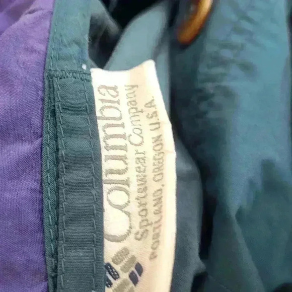 Columbia Vintage Teal Pullover Windbreaker No Size Small-Medium - Picture 8 of 11